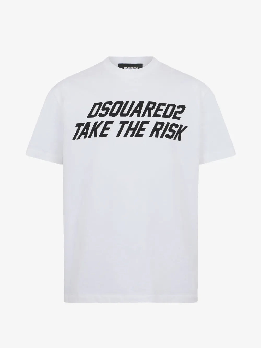 Dsquared2 — Бела маица Take The Risk — преден приказ
