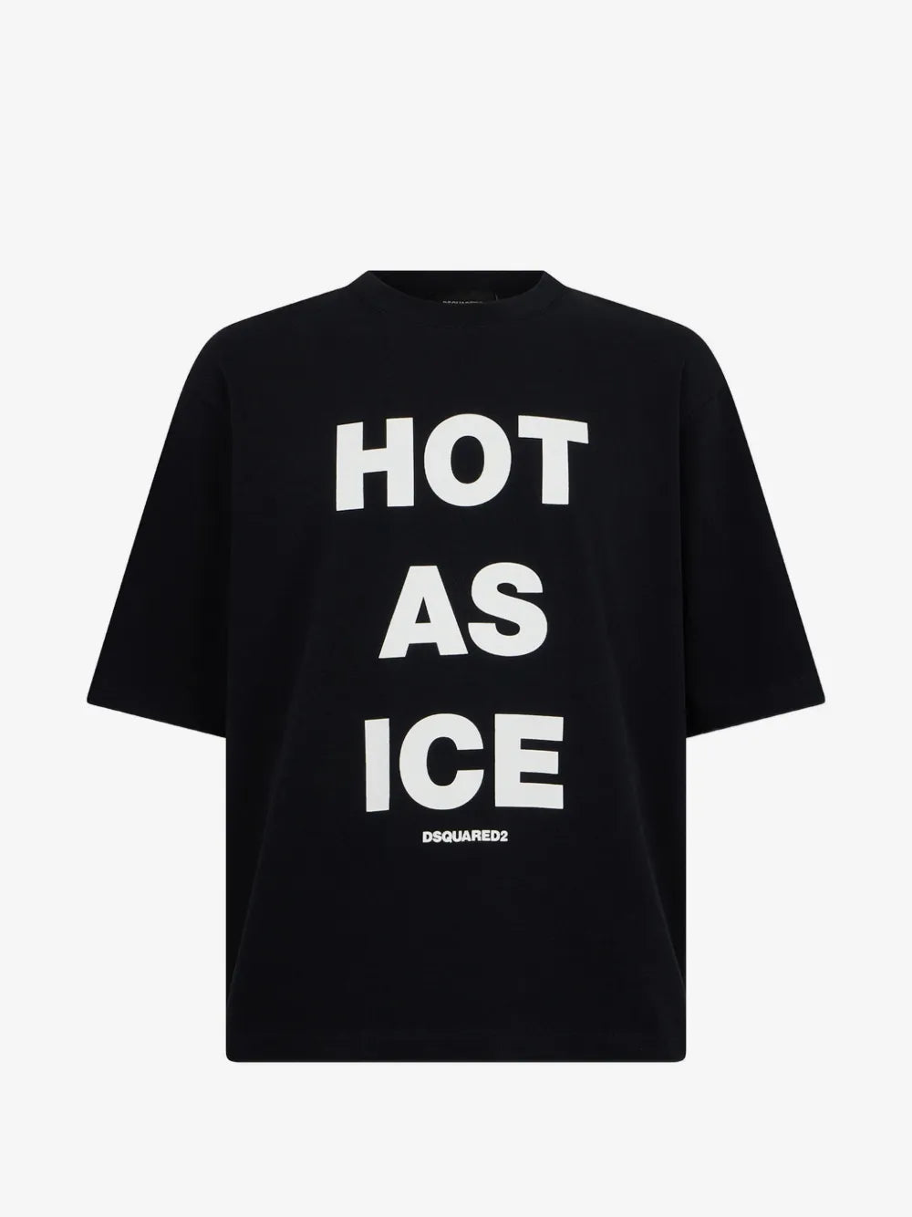 Dsquared2 — Црна маица Hot As Ice — преден приказ